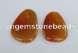 NGP1863 40*52mm - 40*58mm freeform agate gemstone pendants