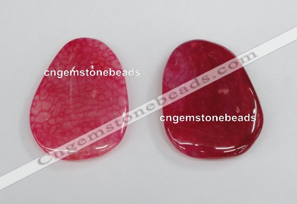 NGP1864 40*52mm - 40*58mm freeform agate gemstone pendants