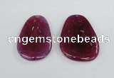 NGP1865 40*52mm - 40*58mm freeform agate gemstone pendants