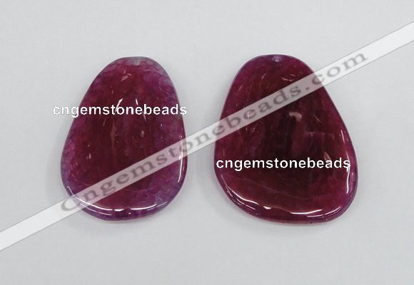 NGP1865 40*52mm - 40*58mm freeform agate gemstone pendants