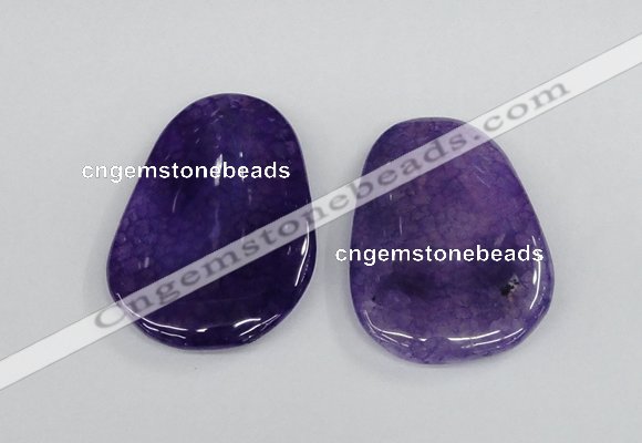 NGP1866 40*52mm - 40*58mm freeform agate gemstone pendants