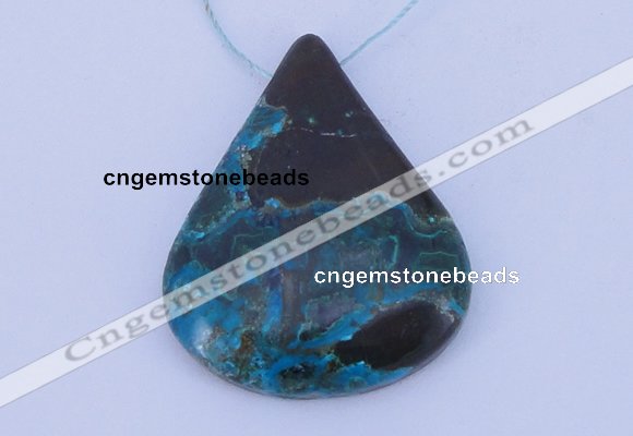 NGP187 30*45mm chrysocolla gemstone pendant jewelry wholesale