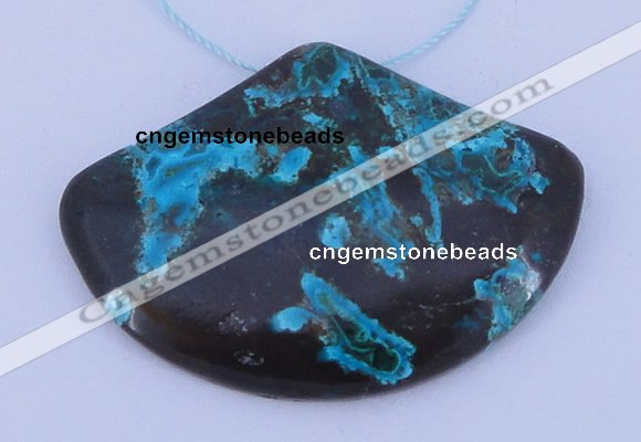 NGP188 34*50mm chrysocolla gemstone pendant jewelry wholesale