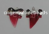 NGP1890 35*45mm - 38*55mm teeth-shaped agate gemstone pendants