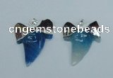 NGP1892 35*45mm - 38*55mm teeth-shaped agate gemstone pendants