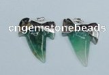 NGP1893 35*45mm - 38*55mm teeth-shaped agate gemstone pendants