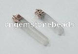 NGP1980 8*45mm - 10*60mm stick white crystal pendants wholesale