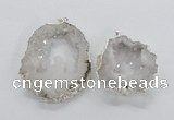 NGP2100 40*50mm - 55*65mm freeform druzy agate gemstone pendants