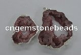 NGP2102 40*50mm - 55*65mm freeform druzy agate gemstone pendants