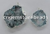 NGP2104 40*50mm - 55*65mm freeform druzy agate gemstone pendants