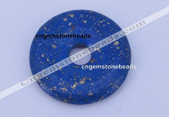 NGP217 5*30mm fashion dyed lapis lazuli gemstone donut pendant