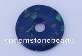 NGP222 5*30mm synthetic lapis lazuli & malachite gemstone donut pendant