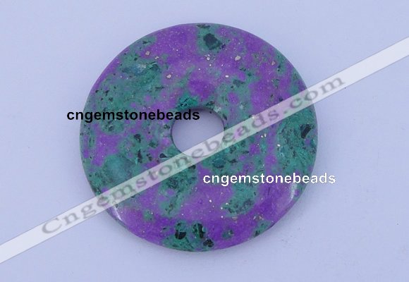 NGP224 5*30mm fashion synthetic ruby zoisite gemstone donut pendant
