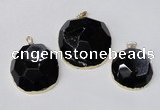 NGP2243 35*40mm - 45*50mm freeform druzy agate gemstone pendants