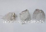 NGP2255 30*35mm - 35*40mm nuggets druzy quartz pendants