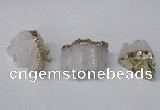 NGP2258 30*35mm - 35*40mm nuggets druzy quartz pendants