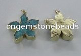 NGP2264 38*40mm - 42*45mm star druzy agate gemstone pendants