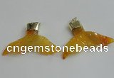 NGP2269 38*55mm - 40*60mm fishtail agate gemstone pendants