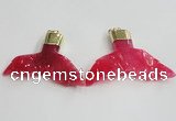 NGP2271 38*55mm - 40*60mm fishtail agate gemstone pendants