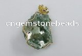 NGP2282 35*45mm - 45*50mm freeform druzy agate gemstone pendants