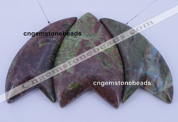 NGP23 Green rain forest stone pendants set jewelry wholesale