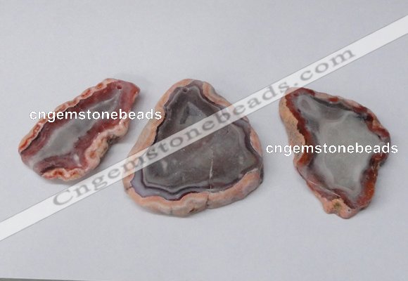 NGP2314 30*45mm - 50*60mm freeform agate gemstone pendants