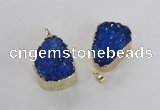 NGP2367 22*30mm - 25*30mm freefrom druzy agate pendants