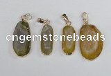 NGP2391 12*25mm - 20*30mm freeform druzy agate pendants