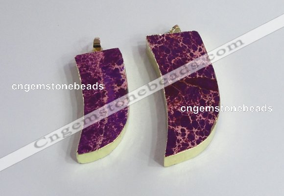 NGP2440 18*40mm - 20*50mm horn sea sediment jasper pendants