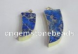 NGP2444 18*40mm - 20*50mm horn sea sediment jasper pendants