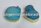 NGP2473 45*55mm - 50*65mm freeform druzy agate pendants wholesale