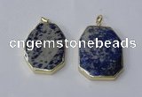 NGP2518 30*40mm - 35*45mm freeform lapis lazuli gemstone pendants