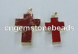 NGP2534 30*40mm - 40*50mm cross sea sediment jasper pendants