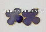 NGP2541 53*53mm - 56*56mm flower agate gemstone pendants