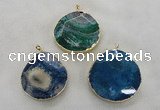 NGP2548 48*50mm - 55*55mm freeform agate gemstone pendants