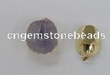 NGP2554 25*35mm - 30*40mm freeform druzy agate gemstone pendants