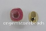 NGP2555 25*35mm - 30*40mm freeform druzy agate gemstone pendants