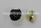 NGP2558 25*35mm - 30*40mm freeform druzy agate gemstone pendants