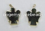 NGP2582 30*40mm angel agate gemstone pendants wholesale