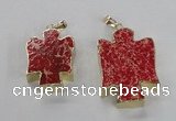 NGP2590 25*35mm - 38*48mm angel sea sediment jasper pendants