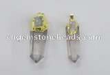 NGP2633 12*35mm - 15*45mm sticks white crystal pendants wholesale