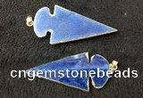 NGP2660 24*53mm - 26*55mm arrowhead agate pendants wholesale