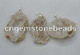 NGP2700 30*40mm - 50*65mm freeform druzy agate pendants