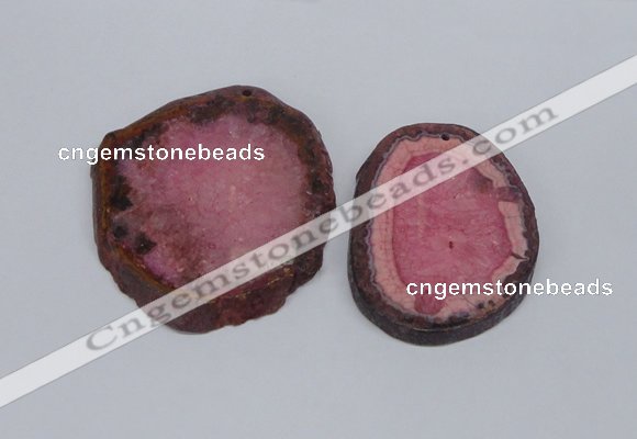 NGP2713 45*50mm - 55*75mm freeform druzy agate pendants