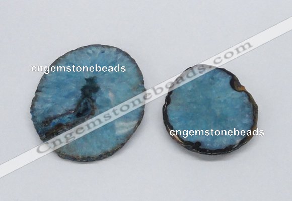 NGP2714 45*50mm - 55*75mm freeform druzy agate pendants