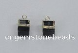 NGP2730 11*13mm - 12*15mm cube smoky quartz gemstone pendants