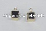 NGP2731 11*13mm - 12*15mm cube smoky quartz gemstone pendants