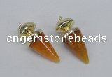 NGP2738 20*45mm - 20*50mm cone agate gemstone pendants wholesale