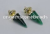 NGP2742 20*45mm - 20*50mm cone agate gemstone pendants wholesale