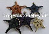 NGP2767 50*55mm - 75*85mm starfish pendants wholesale